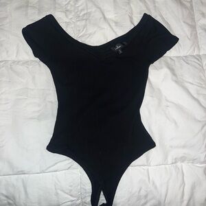 Lulu's Elegant Black Knit Top